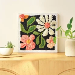 Punch Needling Canvas Kit - Mondo Llama™: Needle Punch Craft Kit For Adults, Includes Yarn & Needle, Art & Design Theme -Artful Craft Shop GUEST 0614c161 cf6d 4152 a30e d13323457391