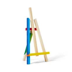 Tabletop Easel - Mondo Llama™: Off-White Hardwood Artist Stand For Painting, 16.8" Height, No Assembly Required