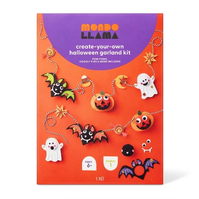 Halloween Pom Characters Garland Craft Kit - Mondo Llama™ 4 Halloween Pom Characters Garland Craft Kit - Mondo Llama™ - Image 4