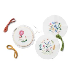 Floral Embroidery Kit - Mondo Llama™ -Artful Craft Shop GUEST 1805727e e3be 4d18 9c4e dc3045a76acc