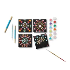 4'' X 4'' 4pk Paint-Your-Own Canvas Kit Mandalas - Mondo Llama™ -Artful Craft Shop GUEST 1964ec05 4cb2 427c 810c 21f75a01c194