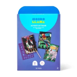 Scratch Art Book Craft Kit -Mondo Llama™: DIY Art Kit For Kids 6+, Includes Wooden Dowel & Paper, Choking Hazard Warning -Artful Craft Shop GUEST 1d335396 c9b8 4bfc b1c3 3af5c60a3a13