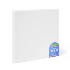 2pk 10"x10" Stretched Canvas White - Mondo Llama™: Art Canvases To Paint On, 1.26" Depth, Pack Of 2 -Artful Craft Shop GUEST 1ea6eb40 0d03 4814 8329 34c26658225d
