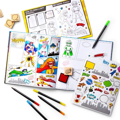 Create-Your-Own Superhero Comic Books Kit - Mondo Llama™ 4 Create-Your-Own Superhero Comic Books Kit - Mondo Llama™ - Image 4