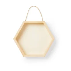 DIY Base Hexagon Box Unfinished Craft - Mondo Llama™: Wood, Adult Craft, 11.02" Height, 12.76" Width, 2.24" Depth -Artful Craft Shop GUEST 27696bbf 0e62 4438 808d 7d5aee6cc472