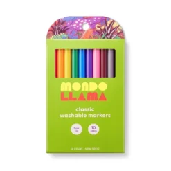 10ct Washable Markers Fine Tip Classic Colors - Mondo Llama™ -Artful Craft Shop GUEST 2a0bc3ba 7ae8 4717 bfe0 1a79e853b506
