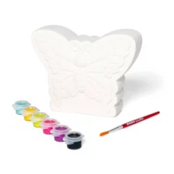 Paint-Your-Own Ceramic Butterfly Craft Kit - Mondo Llama™: DIY Art Kit With Paint & Brush, Ages 8+