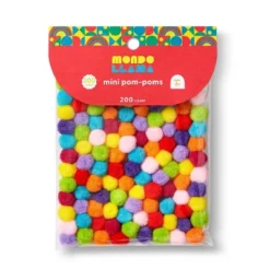 200ct Mini Pom-Poms - Mondo Llama™: Multicolor Craft Embellishments, Tiny Acrylic Poms, Ages 6+ -Artful Craft Shop GUEST 339ae7c4 7bc7 48ae a28b 8c5fe5c2280d