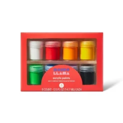 8ct Satin Acrylic Paints - Mondo Llama™: Non-Toxic Craft Paint Set For Kids, Water-Based, Multicolor -Artful Craft Shop GUEST 37b1bd33 05e8 4b2c 9a2c 5b16d6101871