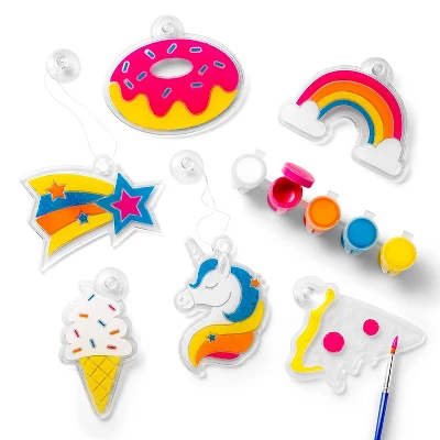 Create-Your-Own Suncatchers Kit - Mondo Llama™: DIY Painting Craft Kit For Kids, Includes 2 Brushes, 20 Pieces, Ages 6+ 3 Create-Your-Own Suncatchers Kit - Mondo Llama™: DIY Painting Craft Kit For Kids, Includes 2 Brushes, 20 Pieces, Ages 6+ - Image 3