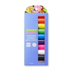 10ct Washable Tempera Paint Sticks - Mondo Llama™: Low-Odor, Water-Based, Craft Paint For Kids, Multicolor, Ages 6+ -Artful Craft Shop GUEST 5b6e9716 93e7 4e17 b49e 64b53acf7d15