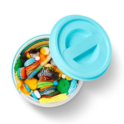 273pc Jungle Bucket Of Crafts - Mondo Llama™: DIY Art Kit, Includes Pom Poms, Acrylic Material, Ages 6+ 2 273pc Jungle Bucket Of Crafts - Mondo Llama™: DIY Art Kit, Includes Pom Poms, Acrylic Material, Ages 6+ - Image 2