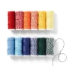 12ct Craft Twine - Mondo Llama™: Multicolor Cotton Yarn String, Thin Ribbon, 30ft Length, 12 Pack
