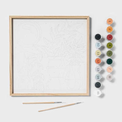 Boho Potted Plants Paint By Number Painting Kit - Mondo Llama™: Adult Craft Activity, Canvas & Acrylic Paints 1 Boho Potted Plants Paint By Number Painting Kit - Mondo Llama™: Adult Craft Activity, Canvas & Acrylic Paints