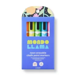 5ct Erasable Chalk Paint Markers Bullet Tip Neon - Mondo Llama™ -Artful Craft Shop GUEST 78a6f0a6 bc79 4d9d ac07 e341435ab4e5