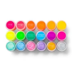 18ct Washable Tempera Paints Neon - Mondo Llama™