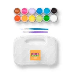 15pc Washable Tempera Paint Set In Plastic Tote - Mondo Llamaā¢: Kids Craft Paint, Water-Based, Multicolor, All Ages