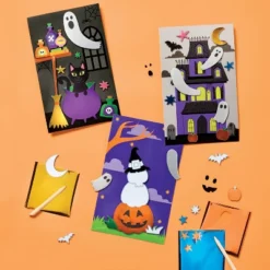 3ct Halloween Craft Foil Art Scenes Kit - Mondo Llama™
