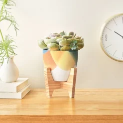 Dip Painting Planter DIY Art Kit - Mondo Llama™: Ceramic Craft Activity, Acrylic Paints & Brushes -Artful Craft Shop GUEST a52cb215 b11a 4320 99a1 af76a615367a