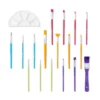 18pc Paintbrush And Palette Set - Mondo Llama™: Nylon Brushes For Watercolor, Oil, Acrylic, Tempera Painting