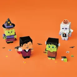 8ct 3D Halloween Characters Craft Kit - Mondo Llama™