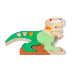 Freestanding Wood Dinosaur - Mondo Llama™: Unfinished Craft, 6" Tall, Animal Theme, Ages 3+