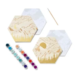 2pk Paint By Number Wood Cirlces - Mondo Llama™