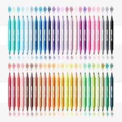 48ct Dual-Tip Brush Marker Set In Plastic Case - Mondo Llama™ -Artful Craft Shop GUEST c35d791f 7488 4e9a 98ff 6202844a3863