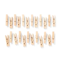 40ct Wood Clothespins Natural - Mondo Llama™