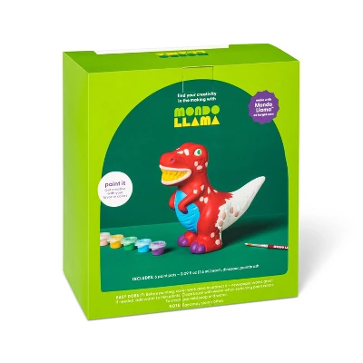 Paint-Your-Own Ceramic Dinosaur Craft Kit - Mondo Llama™: DIY Art Kit With Paint & Brush, Ages 8+ 2 Paint-Your-Own Ceramic Dinosaur Craft Kit - Mondo Llama™: DIY Art Kit With Paint & Brush, Ages 8+ - Image 2