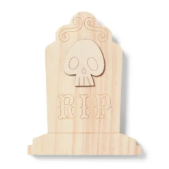 Halloween Craft Skull Headstone Wood Base - Mondo Llama™ -Artful Craft Shop GUEST e25c2810 9d7a 4701 84bd 79302f918026