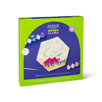 2pk Paint By Number Wood Cirlces - Mondo Llama™ 2 2pk Paint By Number Wood Cirlces - Mondo Llama™ - Image 2