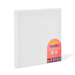 7"x7" Stretched Canvas White - Mondo Llama™: Art Canvases For Painting, 0.6" Depth, Single Pack -Artful Craft Shop GUEST fee022a8 9572 4cc6 8dc8 740dd42560ea